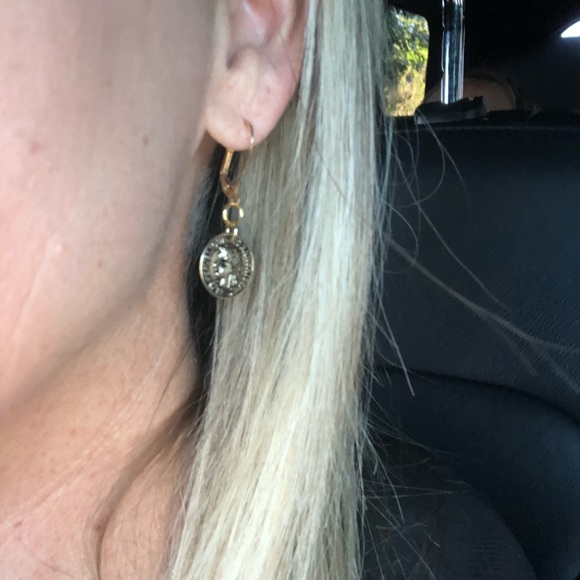 *Sale* Faux Coin earrings - Picture 4 of 4